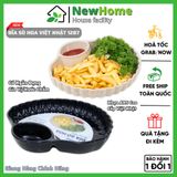 Đĩa Sò Hoa Có Ngăn Đựng Gia Vị/Nước Chấm Tiện Lợi - Chất Liệu Nhựa Việt Nhật Cao Cấp Dày Dặn.