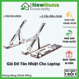 Giá Đỡ Cho Laptop - Máy Tính Bảng Bằng Hợp Kim Nhôm Điều Chinh Được Độ Cao và Xếp Gọn Tiện Lợi