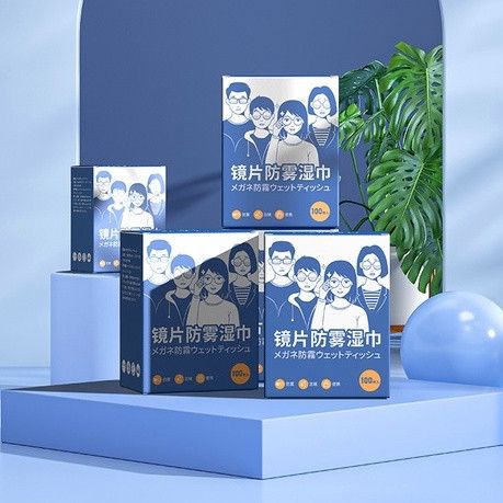 Khăn Giấy Lau Kính Nano Chống Mờ Sương, Vân Tay, Bụi Bám Hộp 100 Miếng Hàng Nội Địa Trung