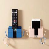 Kệ Để Remote, Sạc Điện Thoại Dán Tường Không Cần Khoan Tiện Lợi Nhựa ABS Cao Cấp