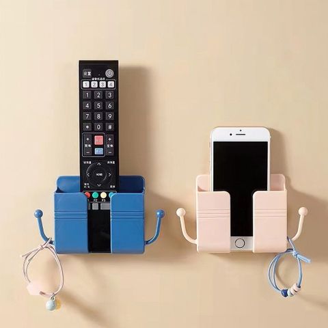 Kệ Để Remote, Sạc Điện Thoại Dán Tường Không Cần Khoan Tiện Lợi Nhựa ABS Cao Cấp