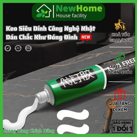 Keo Siêu Dính Công Nghệ Nhật Bản Tuýp 60g Dán Giày - Gỗ - Thuỷ Tinh Đa Năng Chống Thấm Nước