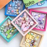 Hộp 10 Cái Cột Tóc Siêu Dễ Thương Cho Bé Gái