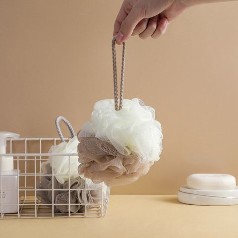 Bông Tắm Tròn 2 Màu Hàn Quốc Cao Cấp Tạo Bọt Siêu Mềm Mịn.