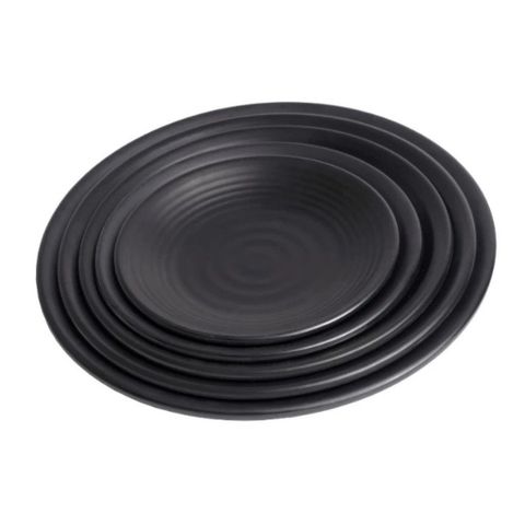Đĩa Tròn Gân Nhám Loại Dày Chất Liệu Nhựa Phíp Melamine Việt Nhật.
