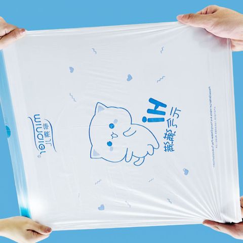 Túi Đựng Rác Có Dây Buộc Siêu Dày Dai Chắc Chắn, Chống Rò Rỉ Nước Siêu Dai, Cuộn 100 Túi