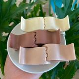 Kẹp Tóc Càng Cua Hàn Quốc Hottrend Tông Màu Trà Sữa Nhẹ Nhàn Trơn Nhám.