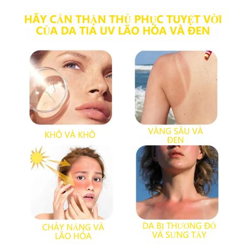 Xịt Chống Nắng Làm Trắng Toàn Thân Nâng Tông Màu Da Che Khuyết Điểm.