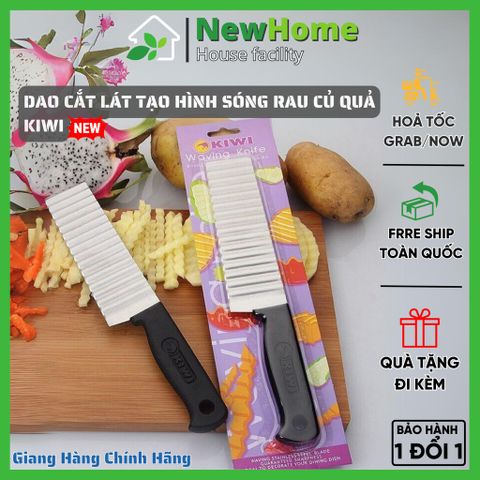 Dao Cắt Lát Sóng Củ Quả Kiwi - Dao Cắt Tạo Hình Lượn Sóng Trang Trí đẹp Mắt Cho Thực Phẩm