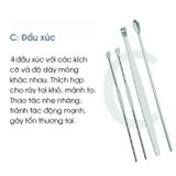 Bộ Lấy Ráy Tai 6 Món Kèm Bao Da Tiện Lợi Chất Liệu Thép Không Gỉ Cao Cấp Chăm Sóc Tai Chuyên Nghiệp.
