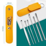 Bộ Lấy Ráy Tai 6 Món Kèm Bao Da Tiện Lợi Chất Liệu Thép Không Gỉ Cao Cấp Chăm Sóc Tai Chuyên Nghiệp.