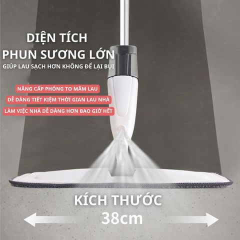 Cây Lau Nhà Phun Sương Thông Minh Đa Năng Có Bình Xịt Nước Dung Tích 350ml