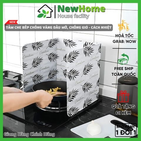 Tấm Chắn Dầu Mỡ Họa Tiết, Chắn Gió - Cách Nhiệt Che Bếp Gas, Bếp Điện Dùng Nấu Ăn.