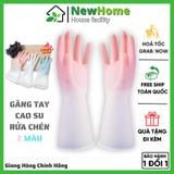 Găng Tay Cao Su Phối Màu Rửa Chén, Bát - Làm Bếp Tiện Dụng Hàng Nhập Khẩu.