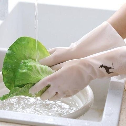 Găng Tay Cao Su Hình Hươu Dùng Làm Bếp, Làm Vườn Siêu Dai Siêu Bền