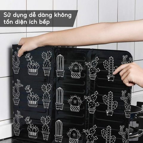 Tấm Chắn Dầu Mỡ Họa Tiết, Chắn Gió - Cách Nhiệt Che Bếp Gas, Bếp Điện Dùng Nấu Ăn.