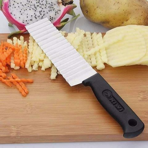 Dao Cắt Lát Sóng Củ Quả Kiwi - Dao Cắt Tạo Hình Lượn Sóng Trang Trí đẹp Mắt Cho Thực Phẩm