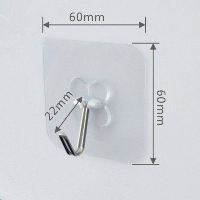 Móc Dán Tường Trong Suốt Chịu Lực Tốt Treo Tường Chắc Chắn Siêu Dính