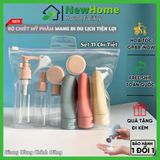 Bộ Chiết Mỹ Phẩm 11 Chi Tiết, Chiết Dầu Gội - Sữa Tắm Mang đi Du Lịch Tiện Lợi.