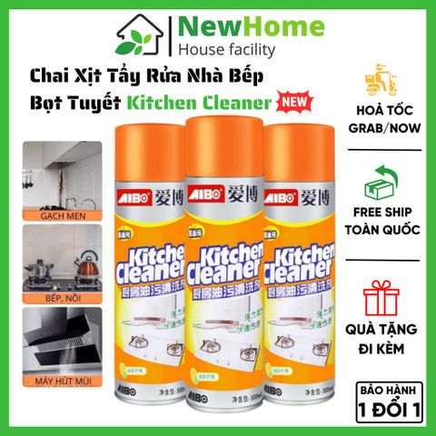 Chai Xịt Tẩy Rửa Nhà Bếp Bọt Tuyết Siêu Sạch Kitchen Cleaner Hàng Chính Hãng