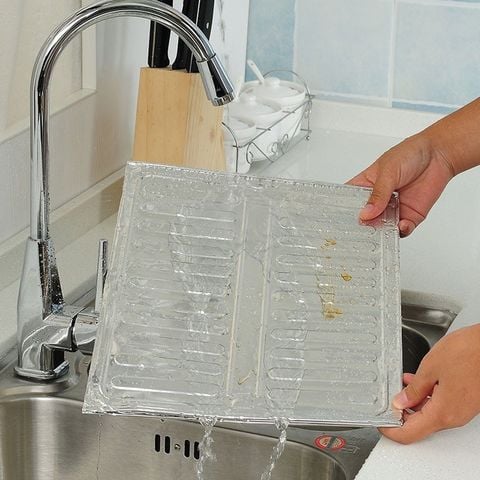 Tấm Nhôm Chắn Gió Bếp Ga - Chống Bắn Dầu Mỡ Đa Năng Tiện Lợi.