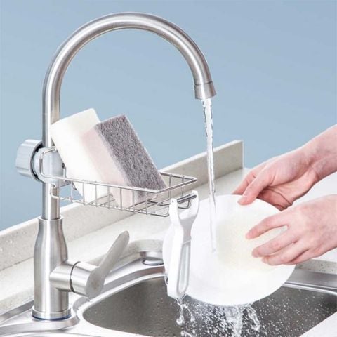 Giá Để Đồ Rửa Chén Kẹp Vòi Rửa Nhà Bếp Tiện Lợi - Chất Liệu Thép Không Gỉ Cao Cấp.