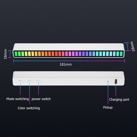 Đèn Led Thanh Rgb Nhảy Theo Nhạc Trang Trí Góc Làm Việc Góc Học Tập Chơi Game Cực Đẹp