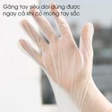 Hộp 100 Găng Tay Victoria Bay Nấu Ăn, Làm Bếp Siêu Dai Chất Liệu TPE Không Mùi Chống Nhăn