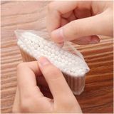 Gói 100 Chiếc Tăm Bông Ngoáy Tai Thân Gỗ, Bông Ngoáy Tai Hai Đầu Đa Năng An Toàn Vệ Sinh.