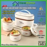 Set Hộp Cơm Giữ Nhiệt Văn Phòng Nhiều Tầng - Lòng Inox 304 Cao Cấp Kèm Túi Đựng Giữ Nhiệt.