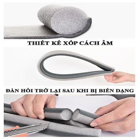 Thanh Nẹp Xốp Chặn Khe Cửa 93cm Đa Năng Chặn Đáy Khe Cửa, Chặn Con Trùng Tiết Kiệm điện Máy Lạnh
