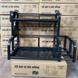Kệ Đựng Gia Vị 2 Tầng Đa Năng - Tiện Lợi Cho Nhà Bếp, Tiết Kiệm Không Gian Bếp.