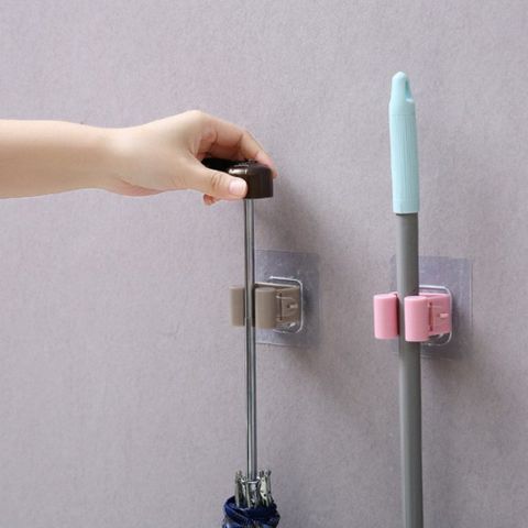 Móc Kẹp Chổi, Cây Lau Nhà Dán Tường Tiện Lợi, Siêu Chắc Bền