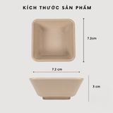 Đĩa Chấm Vuông 1 Ngăn Nhựa Việt Nhật 1219 Đựng Nước Chấm, Nước Sốt, Bát Gia Vị.