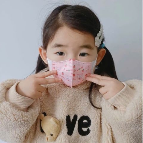 Khẩu Trang 5D Mask Kids Cho Trẻ Em - Vải Không Dệt 3 Lớp Lọc Bụi Mịn, Kháng Khuẩn, Ngừa Tia Uv.