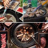Kẹp Gắp Thức Ăn Bằng Inox Bọc Nhựa Chống Nóng Cao Cấp, Gắp Đồ Nướng - Chiên Đồ Ăn Tiện Lợi.