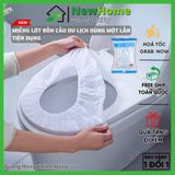 Miếng Lót Bồn Cầu Toilet Vải Không Dệt Dùng Một Lần Tiện Dụng Khi Đi Du Lịch.