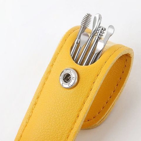 Bộ Lấy Ráy Tai 6 Món Kèm Bao Da Tiện Lợi Chất Liệu Thép Không Gỉ Cao Cấp Chăm Sóc Tai Chuyên Nghiệp.