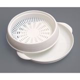 Bộ Khay Hấp Lò Vi Sóng Việt Nhật 2 Tầng Chất Lượng Cao Chịu Nhiệt Tốt