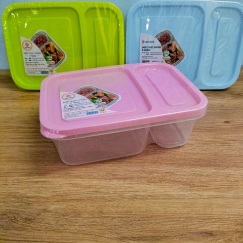 Hộp Đựng Thực Phẩm 2 Ngăn 6485 - 6486 Hộp Đựng Cơm Văn Phòng Việt Nhật Cao Cấp.
