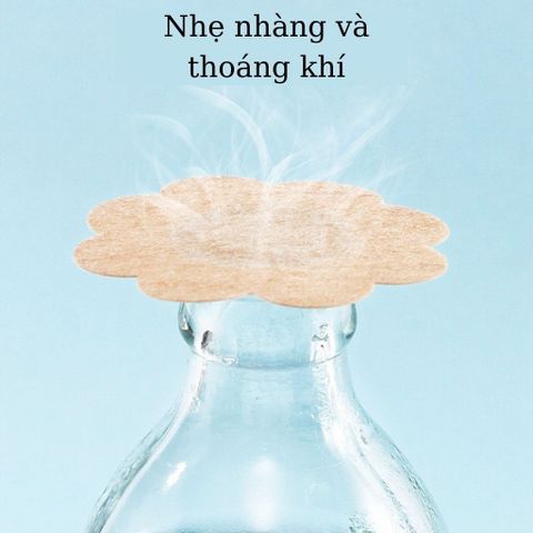 Hộp 60 Miếng Dán Ngực Giấy Hình Hoa, Miếng Dán Ti Sử Dụng 1 Lần Tiện Lợi