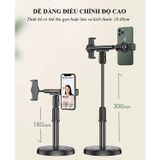 Giá Đỡ Điện Thoại Livestream - Kẹp Điện Thoại Để Bàn Đa Năng Có Thể Điều Chỉnh Xoay 360.