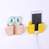 Kệ Để Remote, Sạc Điện Thoại Dán Tường Không Cần Khoan Tiện Lợi Nhựa ABS Cao Cấp
