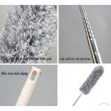 Chổi Quét Trần Rút Gọn Đa Năng - Chổi Quét Bụi Cán Rút Xoay 360 độ Vệ Sinh Nhà Cửa Tiện Lợi.