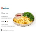 Đĩa Sò Hoa Có Ngăn Đựng Gia Vị/Nước Chấm Tiện Lợi - Chất Liệu Nhựa Việt Nhật Cao Cấp Dày Dặn.