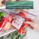 Hộp Túi Zip Đựng Thực Phẩm Kiểu Nhật - Túi Zipper Bọc Thức Ăn, Rau Củ, Quả, Bảo Quản Tủ Lạnh.