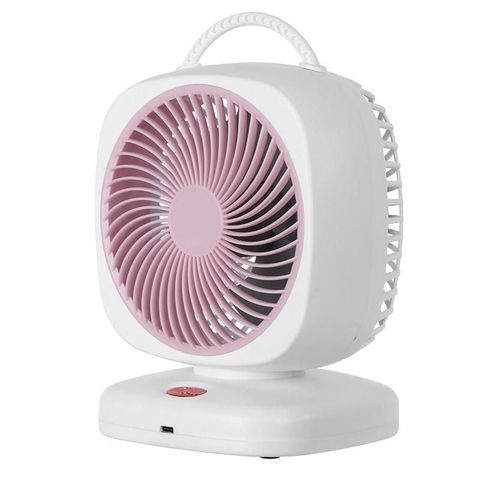Quạt Tích Điện Mini Để Bàn 5 Cấp Độ Gió, Động Cơ Không Tiếng Ồn 2000mah Tiện Lợi Nhỏ Gọn Siêu Mát