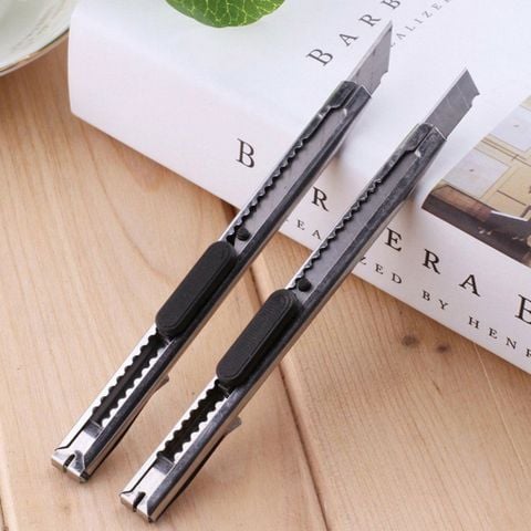 Dao Rọc Giấy Inox Chất Lượng Cao Siêu Bền Bén Dài 12cm.