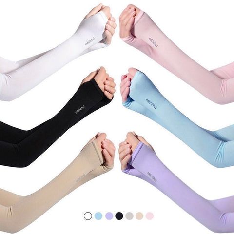 Cặp Găng Tay Chống Nắng Nam/Nữ Xỏ Ngón Let's Slim Hàn Quốc Chống Tia UV Hàng Nhập Khẩu
