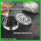 Khay Đựng Nhang Muỗi Kim Loại Có Nắp Đậy Tiện Lợi Chống Nóng - Chống Rơi Bụi Tàn.